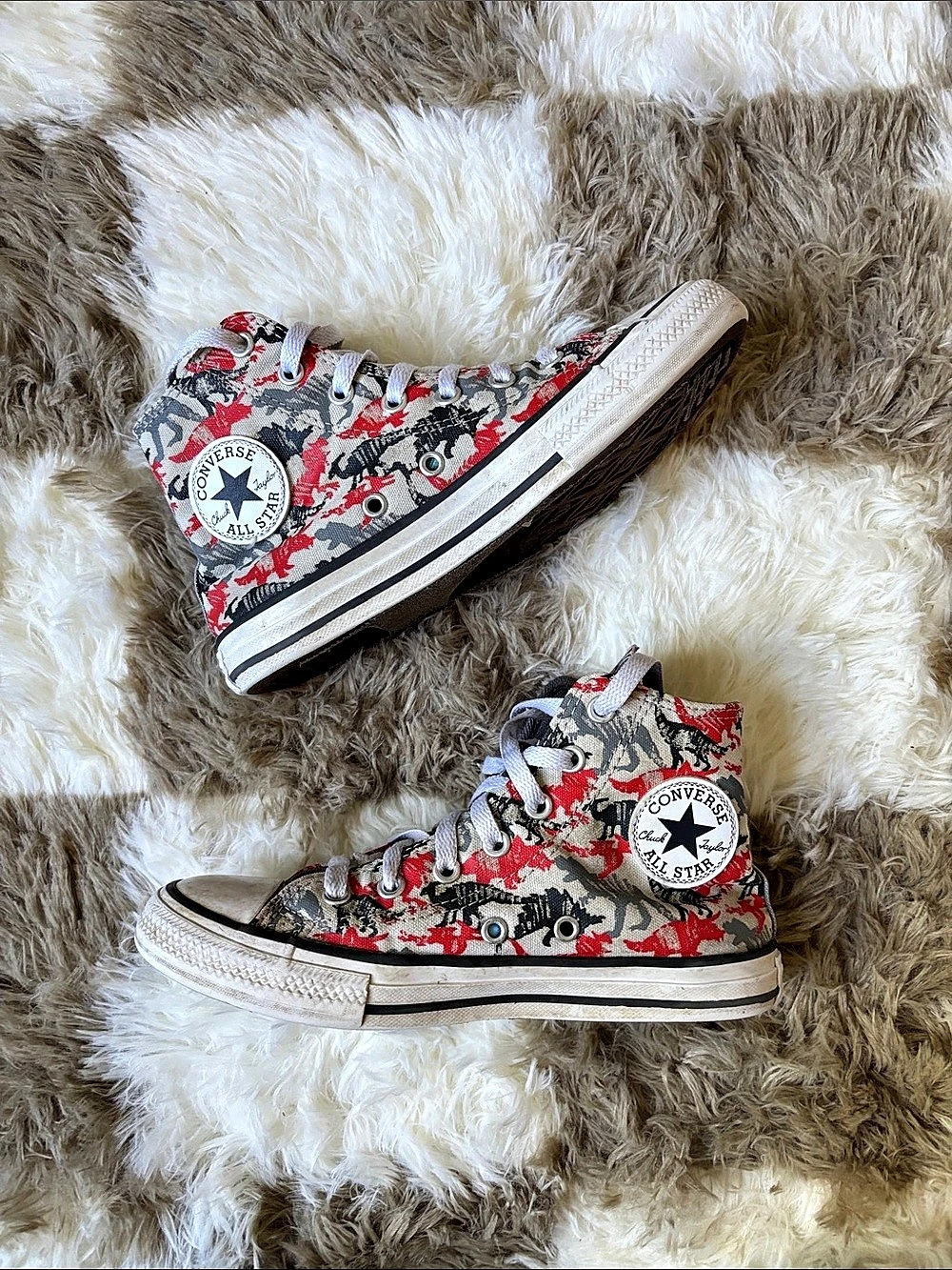 Converse Chuck Taylor All Star Kids Sneakers Dinosaur US 2